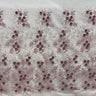 1 Yard Beaded 3D Floral Lace Fabric Embroidered 100 Percent Polyester Net Mesh 52 inch Width