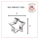 Star Five Point Cookie Cutter 2 in B573
