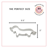 Dachshund Cookie Cutter 5.5 in B619
