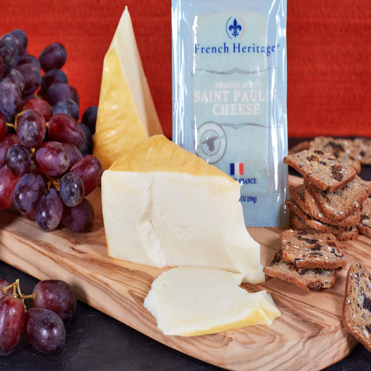 French Heritage Saint Paulin Cheese Mild Creamy Semi Soft Artisan Cheese Wheel