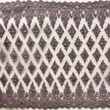 Beaded 3D Floral Lace Mesh