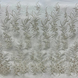 Beaded Embroidered Lace Mesh