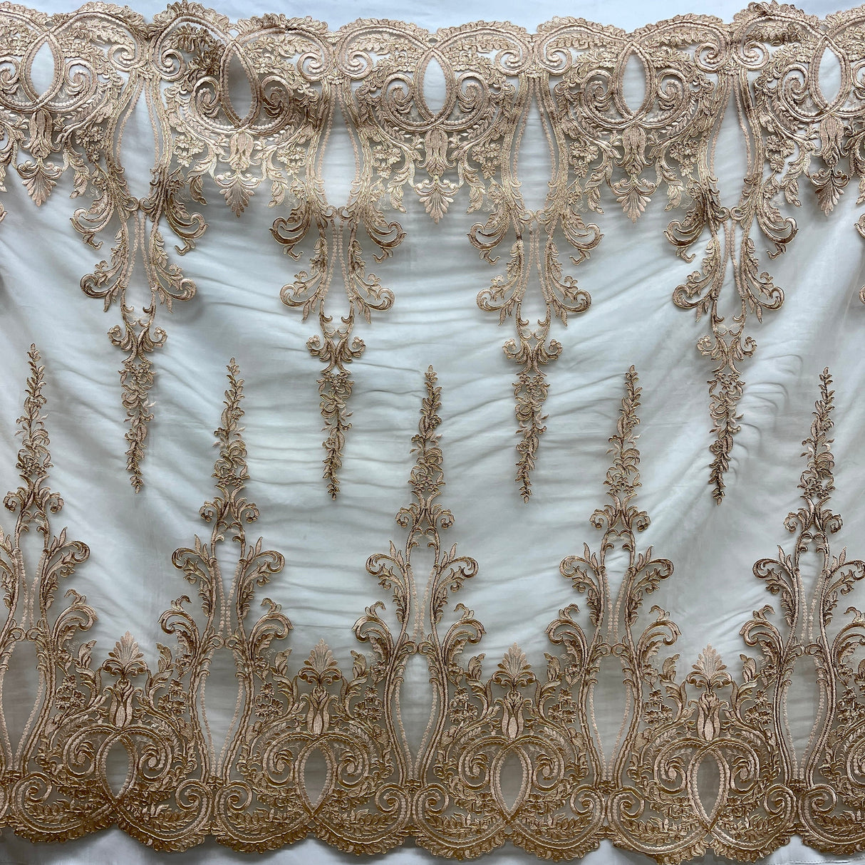 Embroidered Bridal Lace Fabric