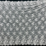 Embroidered Chantilly Lace with Eyelash Scallop