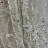 Beaded Embroidered Lace Mesh