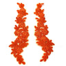 Beaded Corded Floral Lace Applique