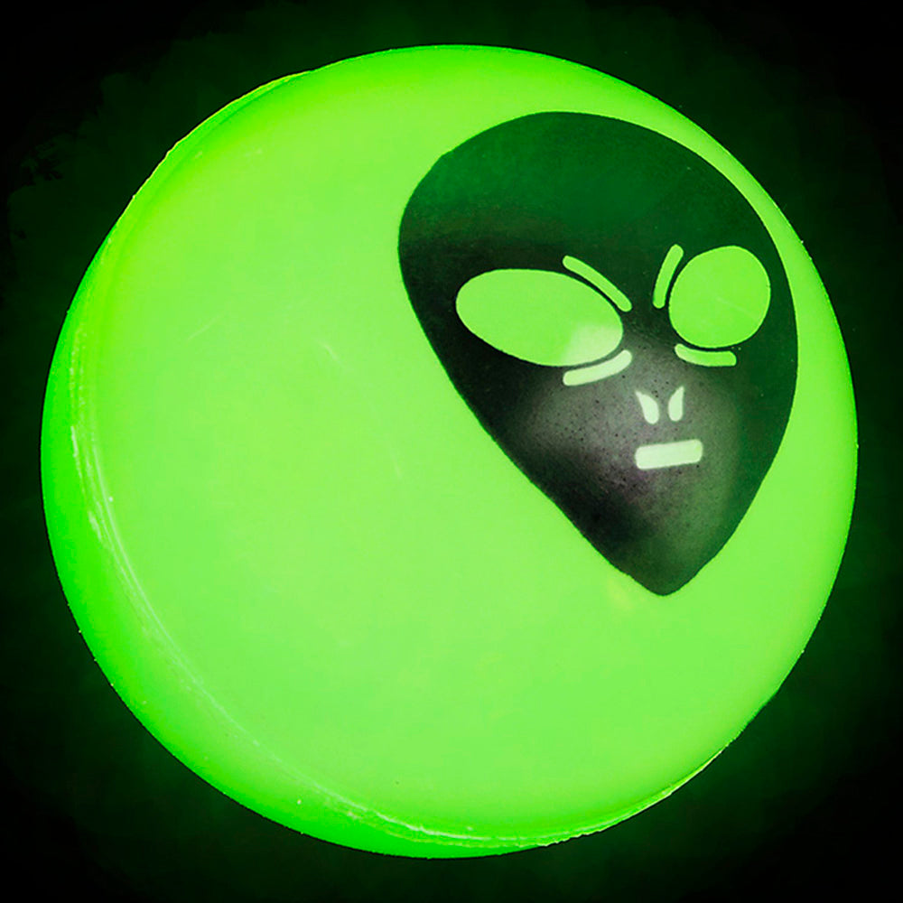 Glow Alien Hi-Bounce Ball (1 DZ)
