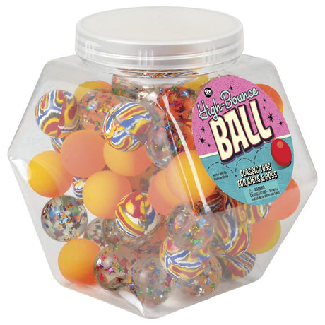 Hi Bounce Balls Assortment (60 Pc Canister)