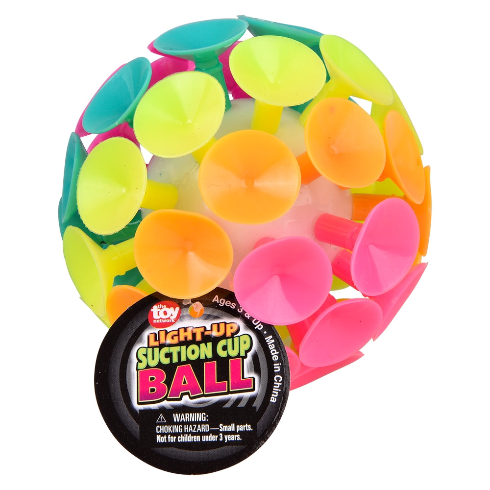 Light-Up Suction Cup Ball (12 Pc Display)