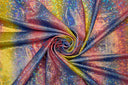 Rainbow Shattered Hologram Spandex Nylon Spandex Fabric - Rainbow Shattered Holographic Foil, 58/60" Width (1 Yard)