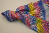 Rainbow Shattered Hologram Spandex Nylon Spandex Fabric - Rainbow Shattered Holographic Foil, 58/60" Width (1 Yard)