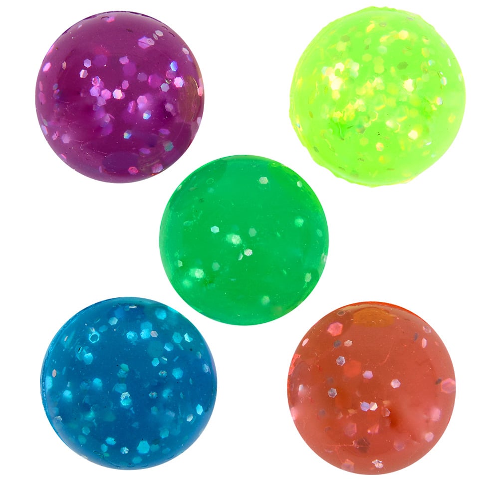 Glitter Balls 27mm 1" (144 Pc Poly Bag)