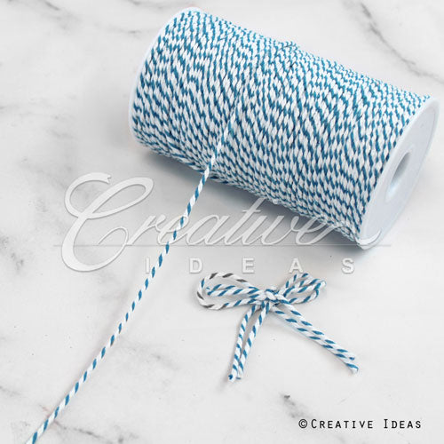 Baker's Twine Cord-200 Yds (White/Blue)