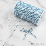 Baker's Twine Cord-200 Yds (White/Blue)