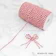 Baker's Twine Cord-200 Yds (White/Red)