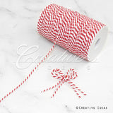 Baker's Twine Cord-200 Yds (White/Red)