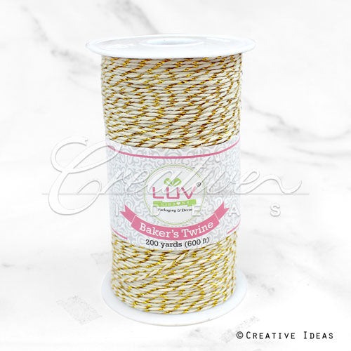 Baker's Twine W/Metallic Trim-200 Yds (Gold)