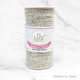 Baker's Twine W/Metallic Trim-200 Yds (Silver)