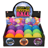 Light-Up Crystal Bouncy Ball (12 Pc Display)