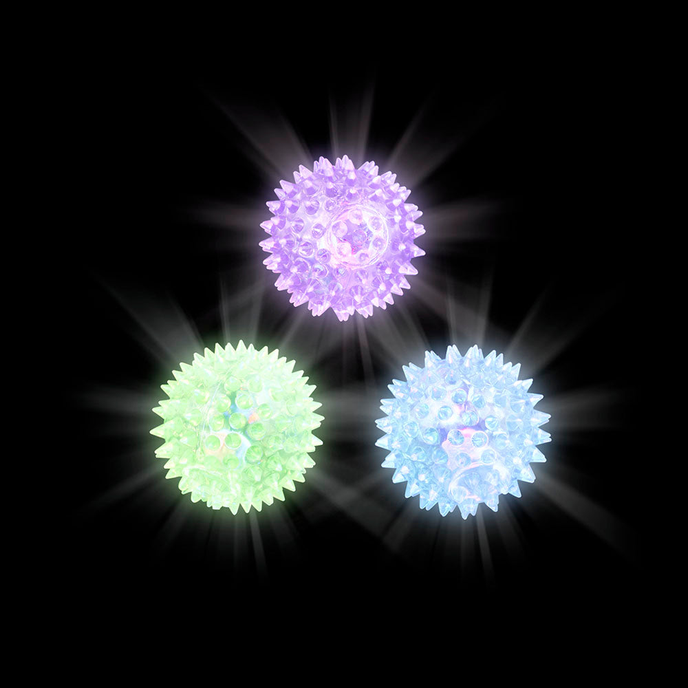Light-Up Spiky Ball (12 Pc Display)