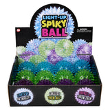 Light-Up Spiky Ball (12 Pc Display)