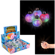 Light-Up Squeeze Mesh Grape Ball (12 PC Display)