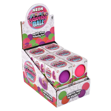 Neon Squishy Ball 2.5" (12 Pc Display)