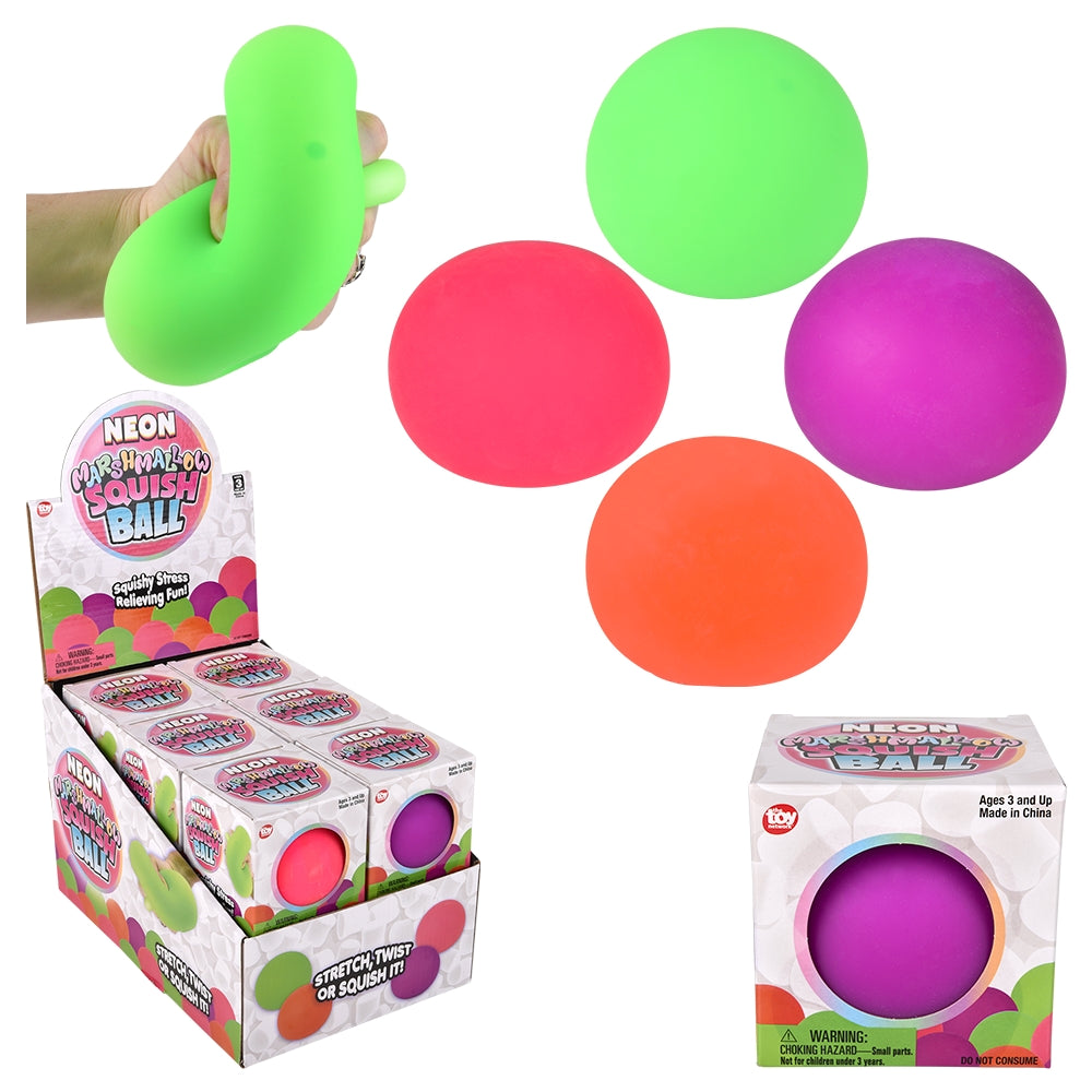 Neon Squishy Ball (12 Pc Display)