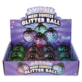 Light-Up Mesh Squeeze Glitter Ball (1 DZ)