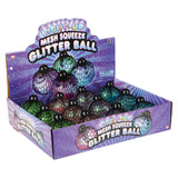 Light-Up Mesh Squeeze Glitter Ball (1 DZ)