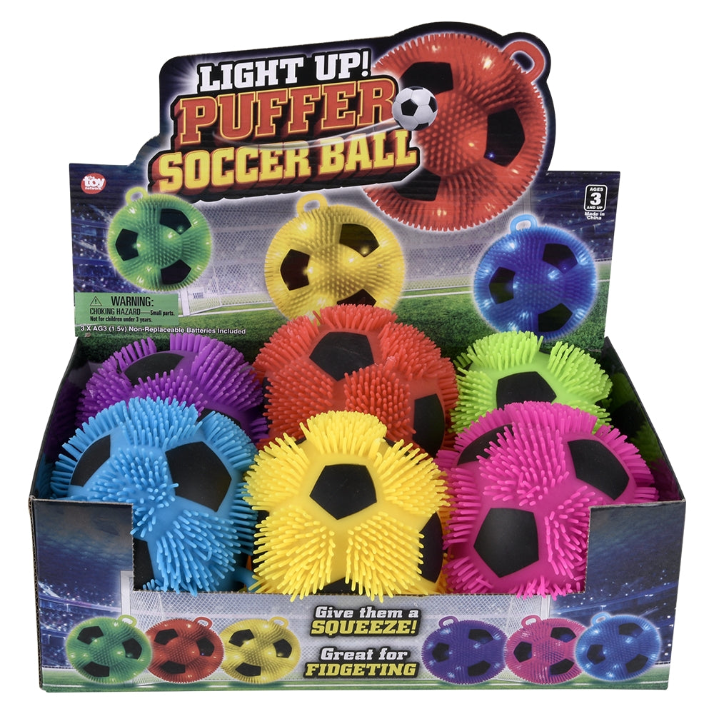 Light-Up Soccer Puffer Ball (1 DSP)