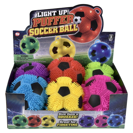 Light-Up Soccer Puffer Ball (1 DSP)