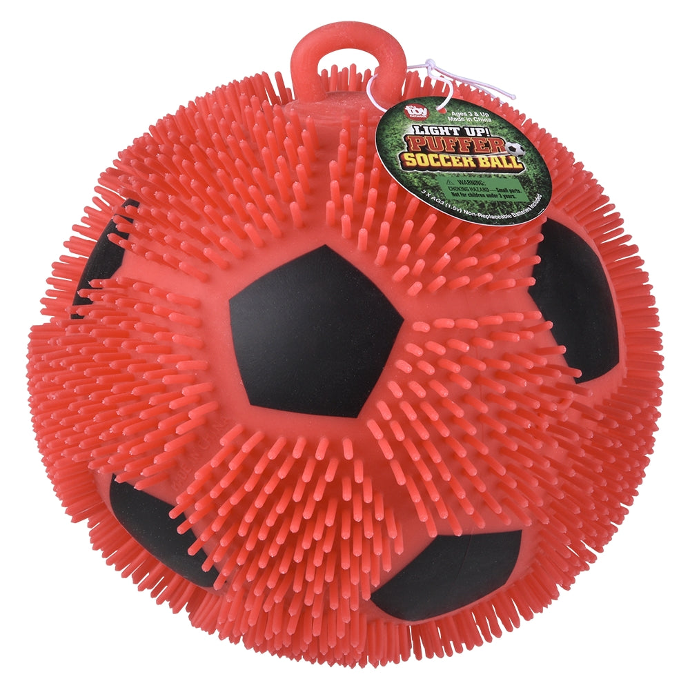 Light-Up Soccer Puffer Ball (1 DSP)