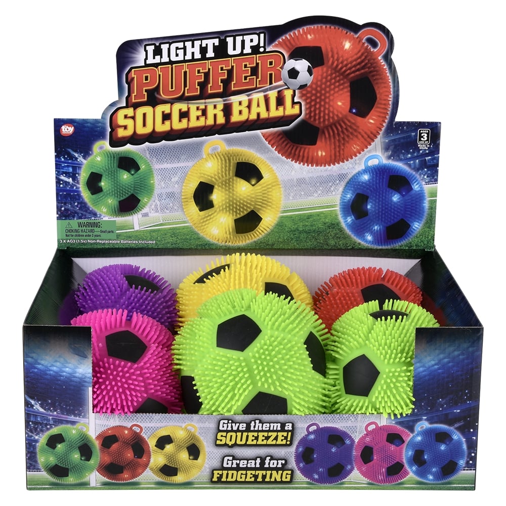 Light-Up Soccer Puffer Ball (1 DSP)