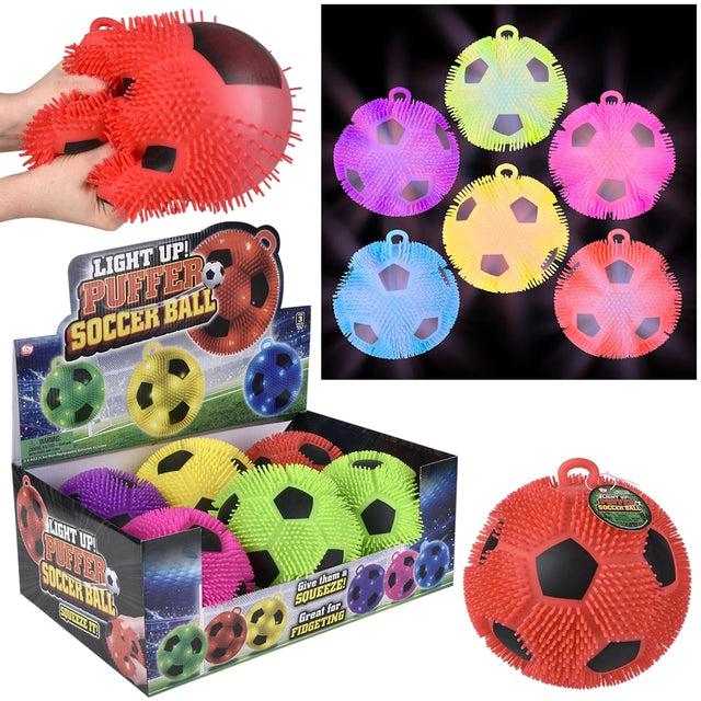 Light-Up Soccer Puffer Ball (1 DSP)