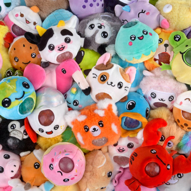 Squeezy Bead Plush Assortment 3" (24 Pc)