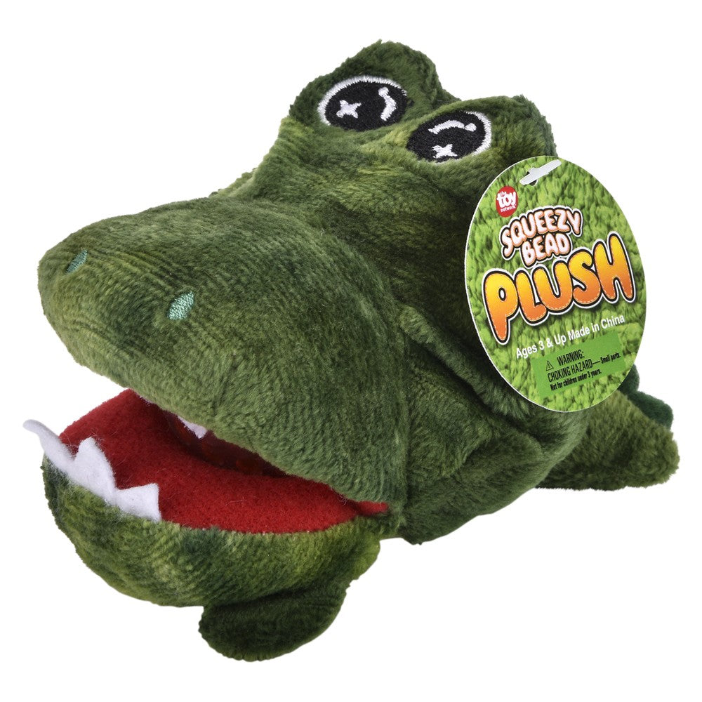 Alligator Squeezy Bead Plush (12 Pc Display)