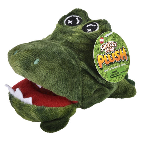 Alligator Squeezy Bead Plush (12 Pc Display)