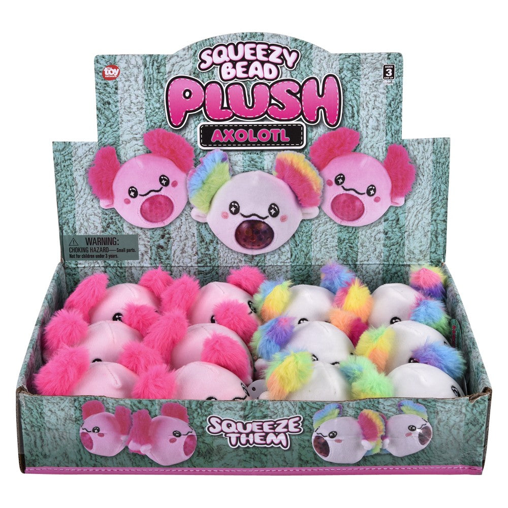 Axolotl Squeezy Bead Plush Ball (1 DZ)