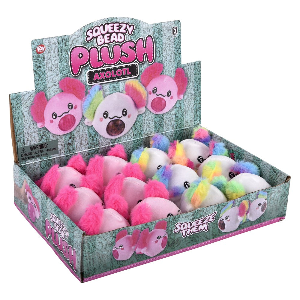 Axolotl Squeezy Bead Plush Ball (1 DZ)