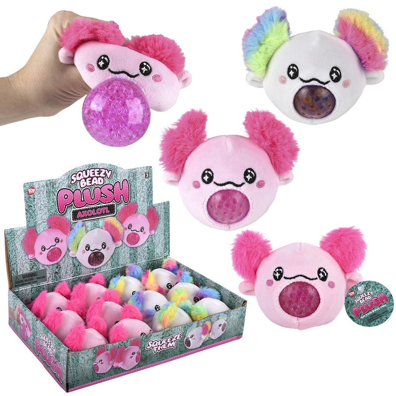 Axolotl Squeezy Bead Plush Ball (1 DZ)