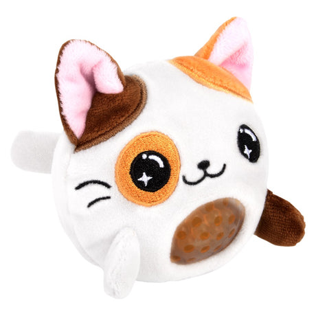 Cat squeezy bead plush 12-piece party display