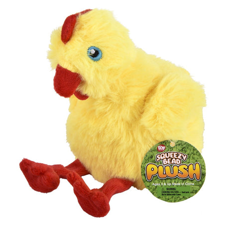 Chicken Squeezy Bead Plush (12 PC Display)
