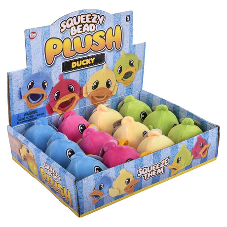 Ducky Squeezy Bead Plush (12 PC Display)
