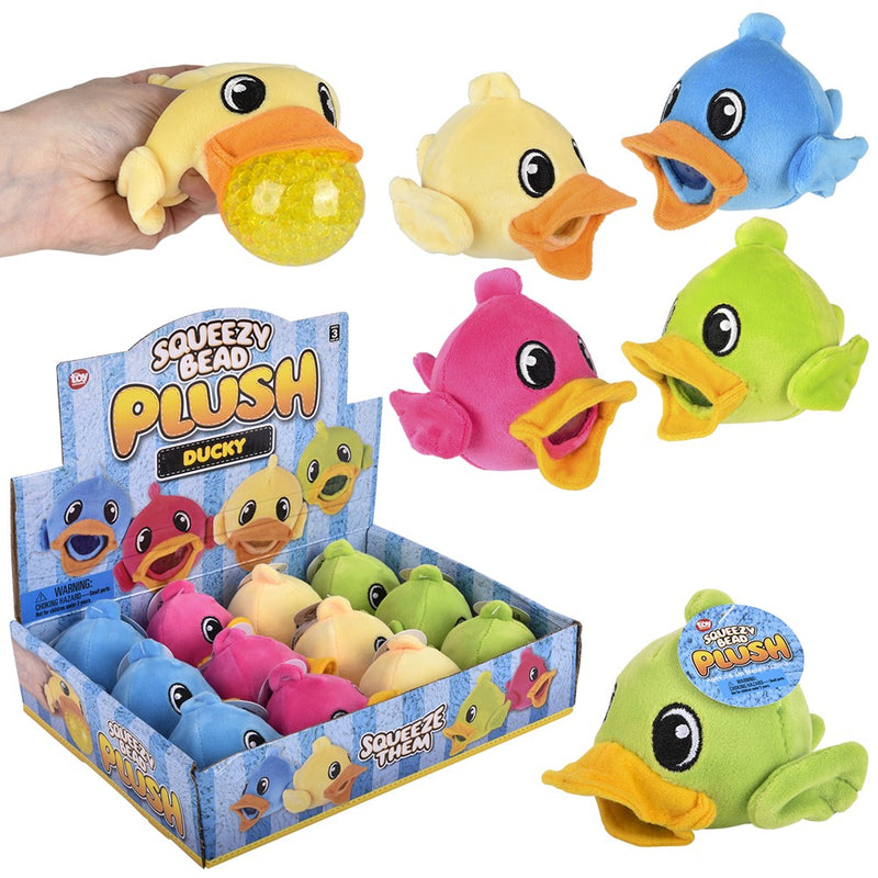 Ducky Squeezy Bead Plush (12 PC Display)