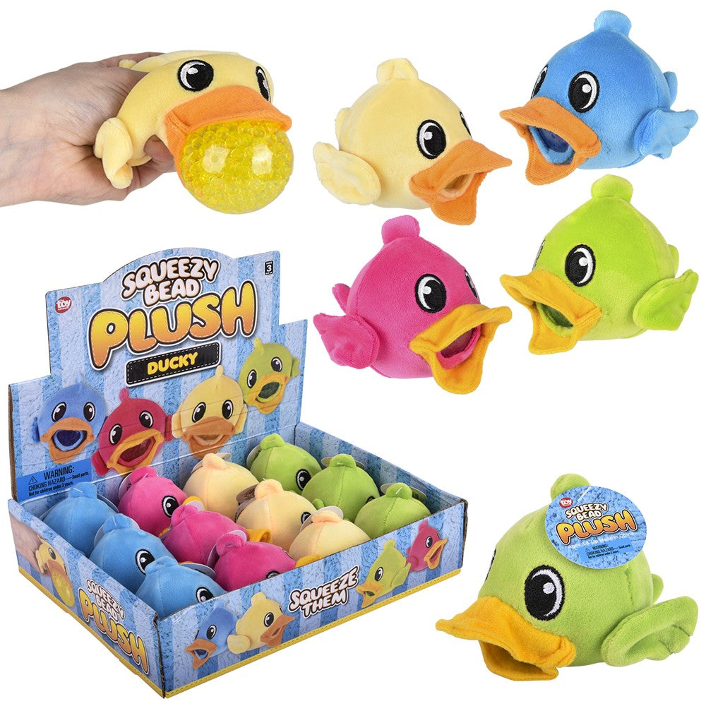 Ducky Squeezy Bead Plush (12 PC Display)