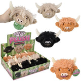 Highland Cow Squeezy Bead Plush Ball (1 DSP)