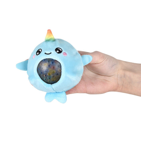 Narwhal squeezy bead plush 12-piece party display