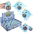 Narwhal squeezy bead plush 12-piece party display