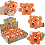 Red Panda Squeezy Bead Plush (12 PC Display)